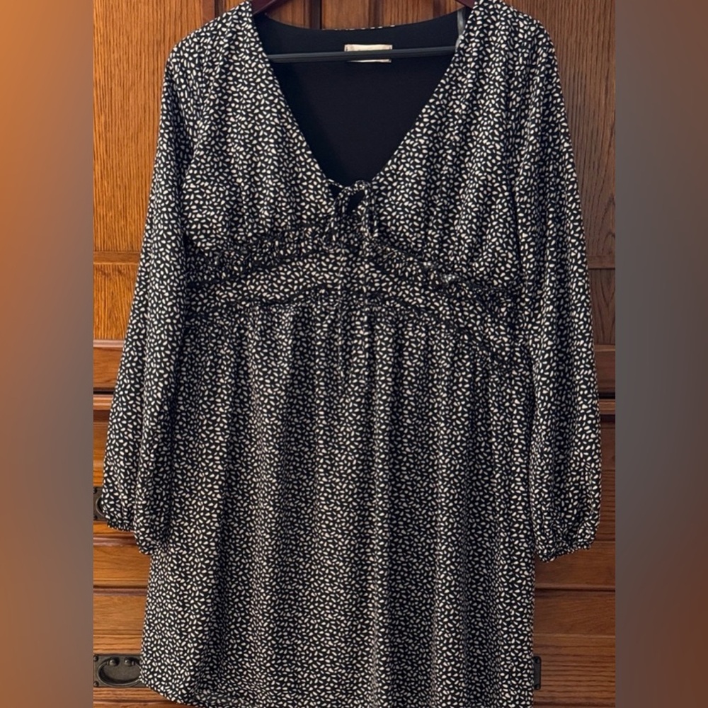 Altar'd State Peasant Mini Dress Babydoll Boho Empire Waist Romantic Fairycore
